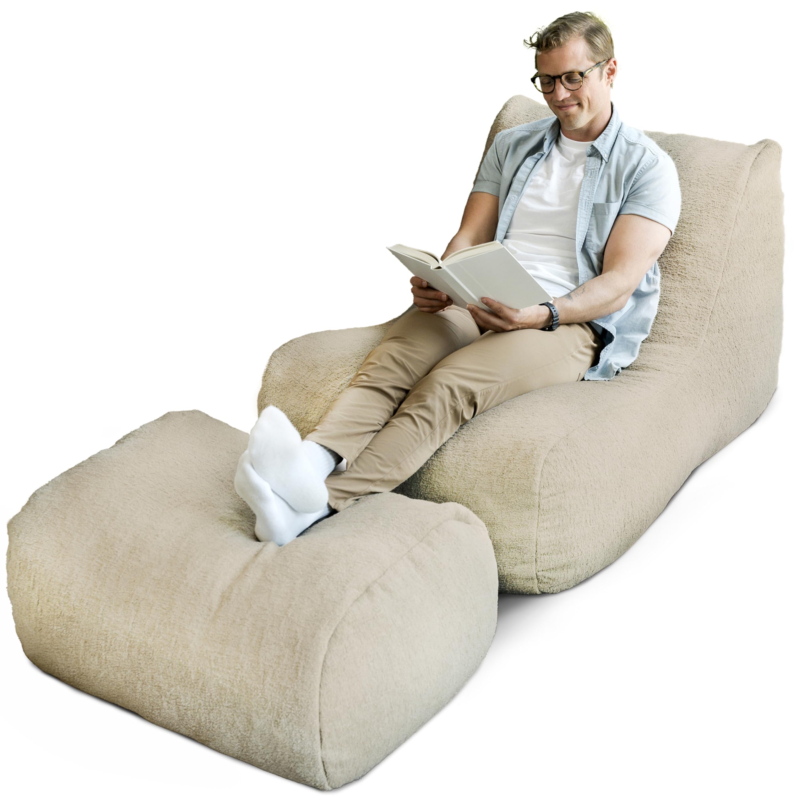 Amazon.com: Big Joe Modora Bean Bag Lounger, Living Room and